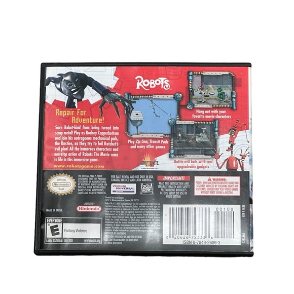 Robots Fantasy Violence - Nintendo DS Game Everyone 2004 Play Fun Family - Picture 3 of 5